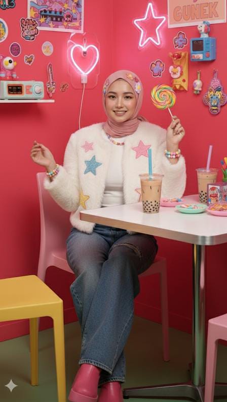 Tren Baru! Coba 5 Prompt Gemini AI untuk Edit Foto Cewek Berhijab Ala Korean Look, Cute dan Imut