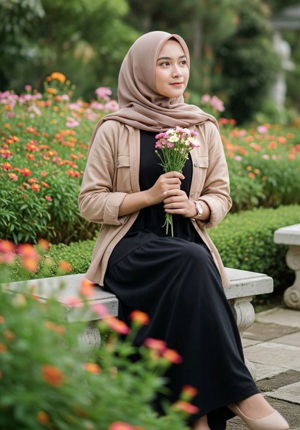 Kumpulan Prompt Gemini AI edit Foto Wanita Berhijab Tanpa Kelihatan Editan, Buruan Cobain Sendiri