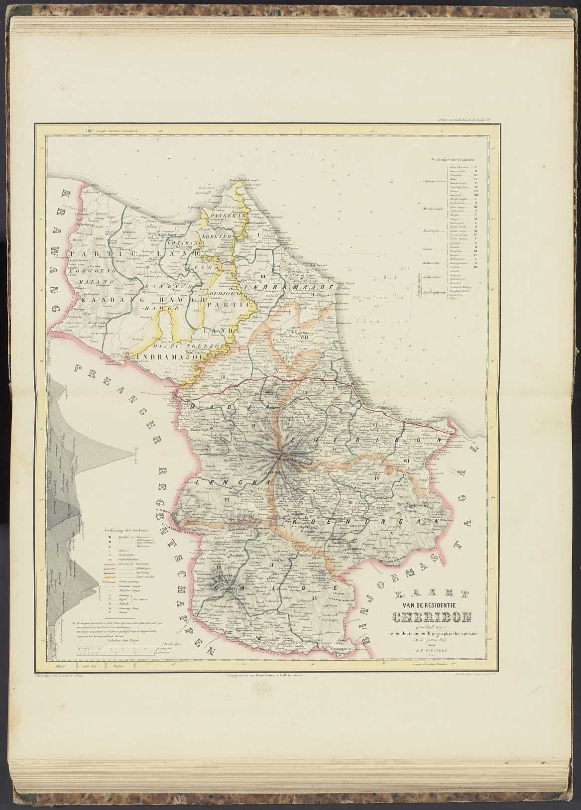 Ingin Tahu Majalengka Tahun 1857, Simak Algemeene Atlas Nederlandsch Indie 1862, Ciamis Bagian dari Cirebon 