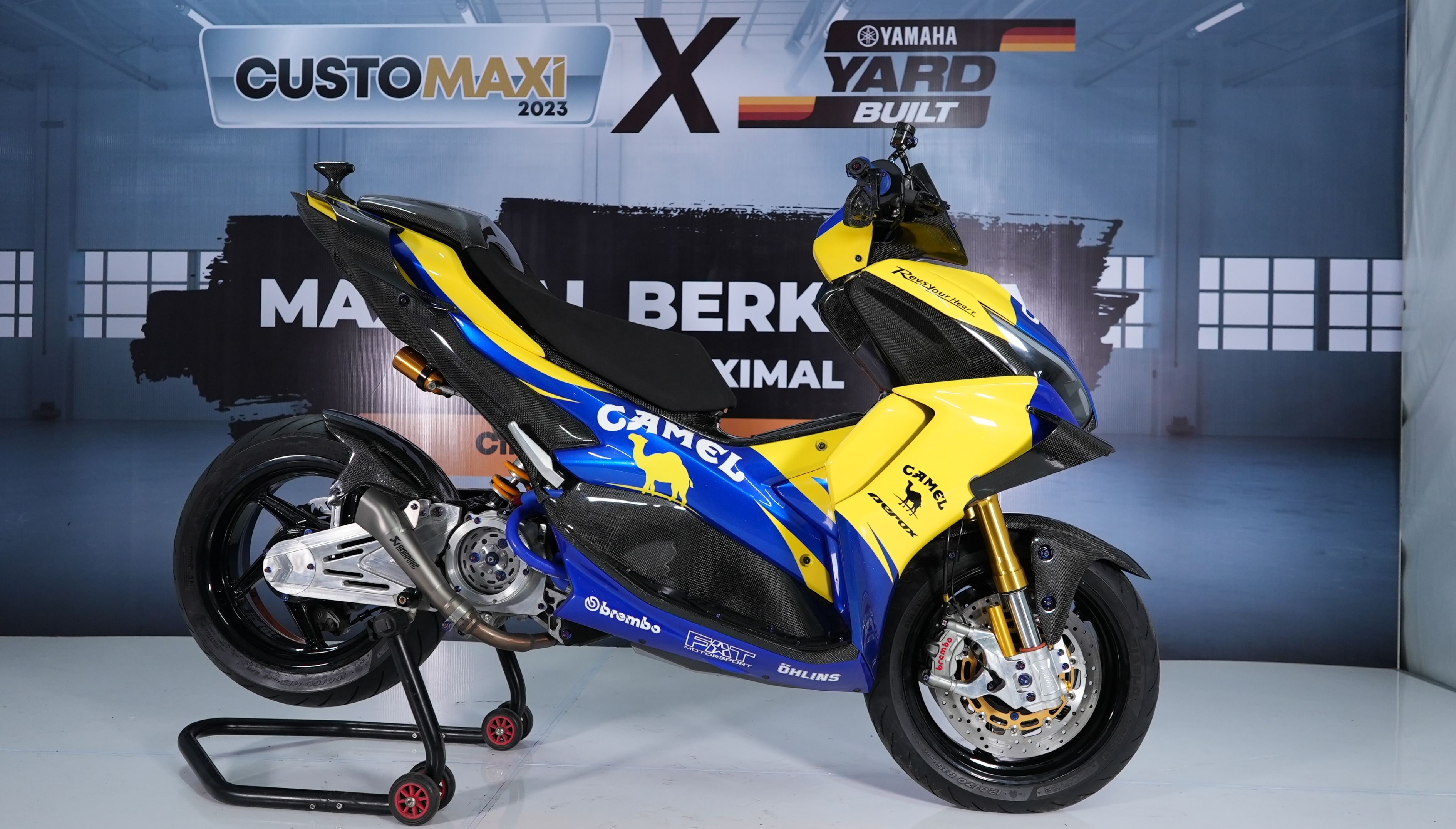 Serasa Motor Valentino Rossi, Ini Sentuhan Modifikasi Pada Yamaha Aerox yang Juarai Customaxi & Yard Built 202