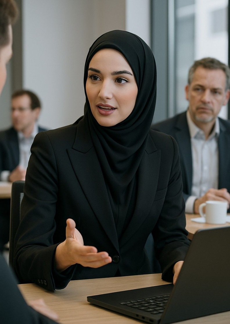 Tampil Beda dengan Prompt Gemini AI Wanita Karir Hijab, Buat Foto Kamu Jadi Terlihat Seperti Bussines Woman 