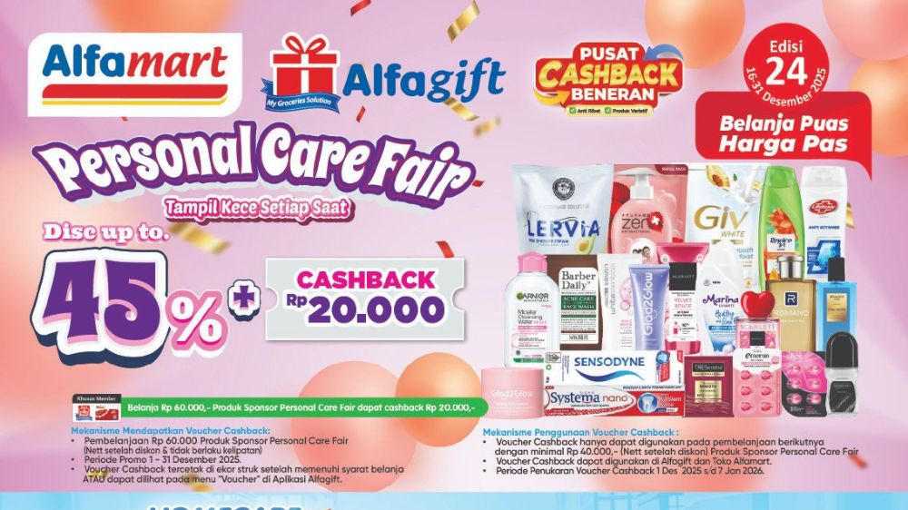 Promo Alfamart 16 Desember Hadir, Diskon Produk Rumah Tangga 40 Persen Bikin Belanja Lebih Hemat