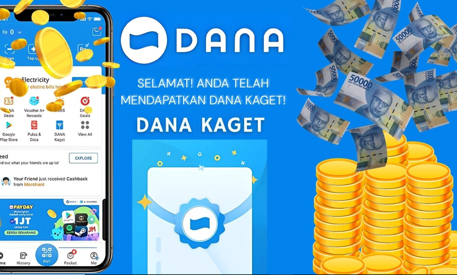 Saldo DANA Gratis Edisi Akhir Pekan, Klaim 3 Link DANA Kaget Langsung Cair Hari Minggu Ini, 19 Oktober 