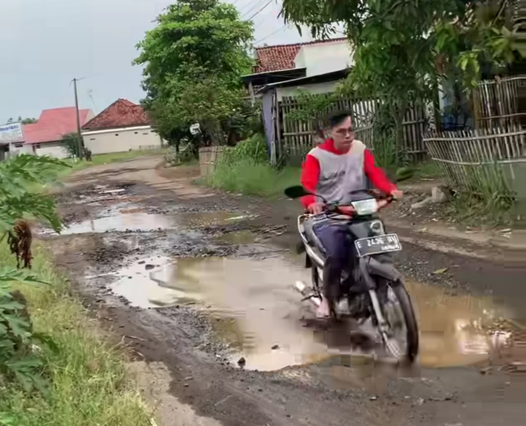 Mirip Bima Lampung, Dausterus Kritisi Jalan Rusak di Indramayu
