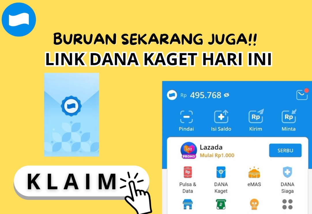 Kesempatan Terbatas Hanya 24 Jam, Buruan Klik Link Saldo Dana Terbaru Gratis Siang Hari Ini