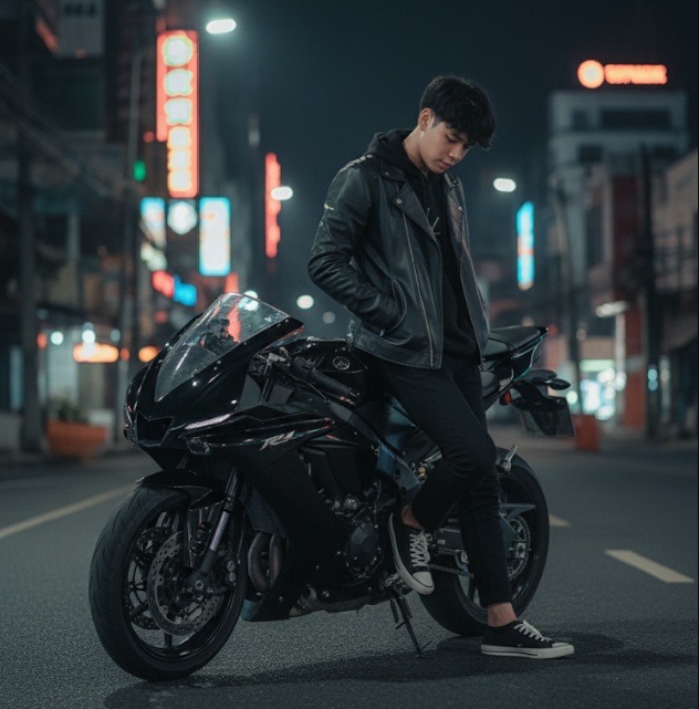 Kumpulan Prompt Edit Foto Cowok Keren, Bisa Bikin Foto Kamu Bersanding dengan Motor Ninja