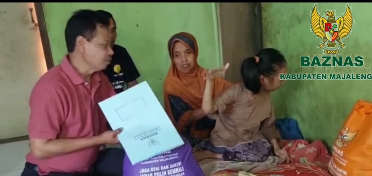 Baznas Majalengka Bantu Penderita Gizi Buruk, Beri Dana Bantuan Berobat 