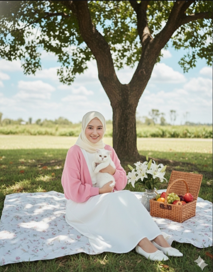 Cewek Wajib Coba! Ini 5 Prompt Gemini AI Piknik Outdoor Estetik dengan Nuansa Cerah, Hasilnya Seperti Asli