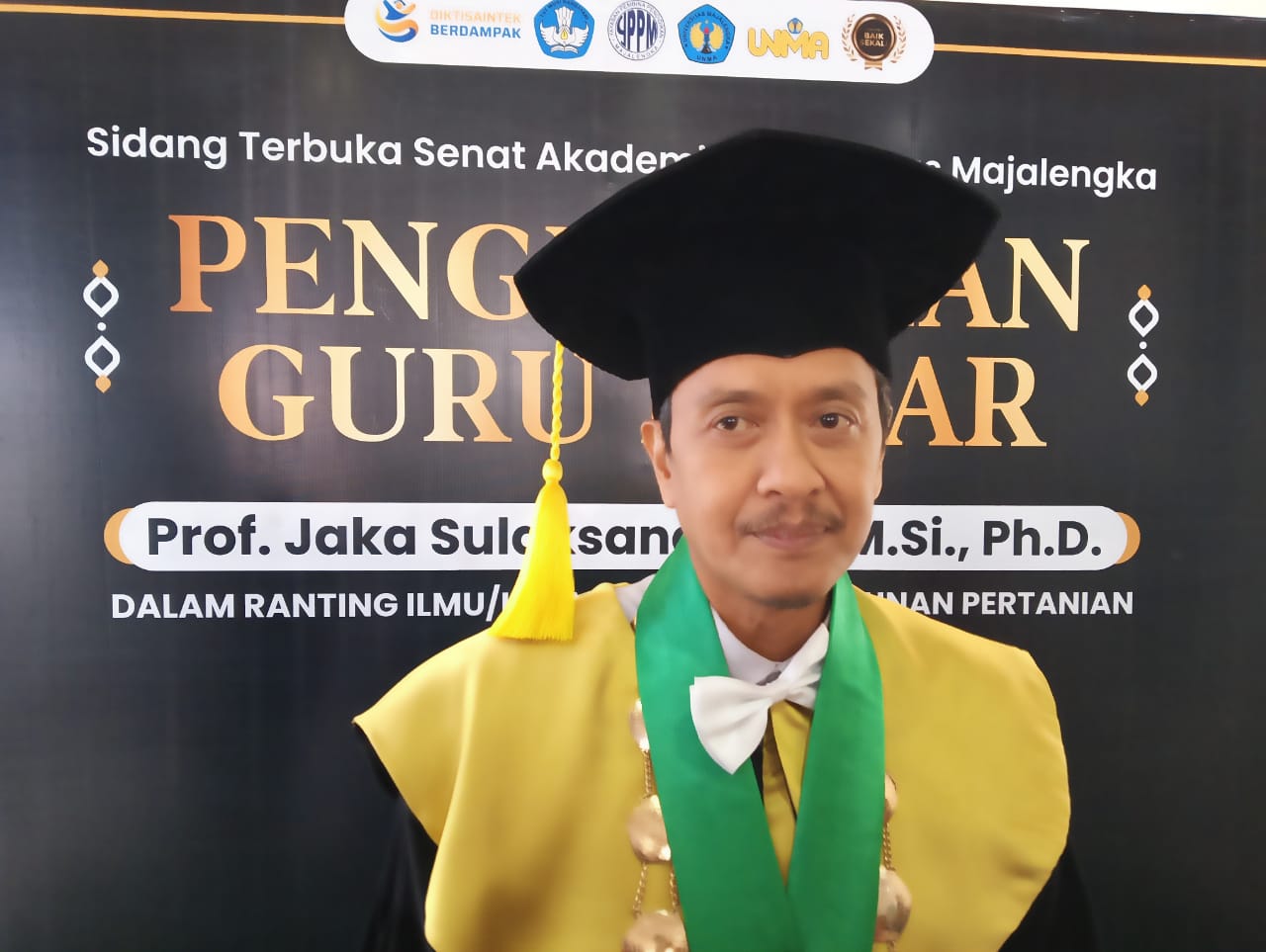 Prof Jaka Sulaksana, Guru Besar Unma Ke-3 Pada Ranting Ilmu Kepakaran Pembangunan Pertanian