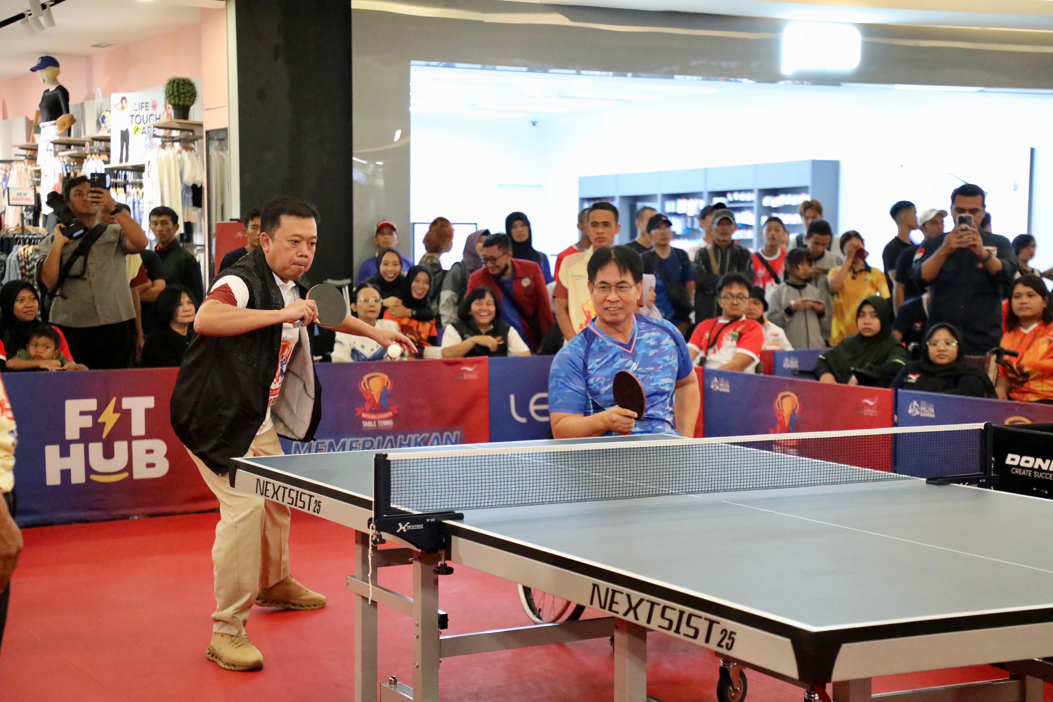 Menteri ATR/BPN Nusron Wahid Buka Kejuaraan Tenis Meja Paralympic di Jakarta