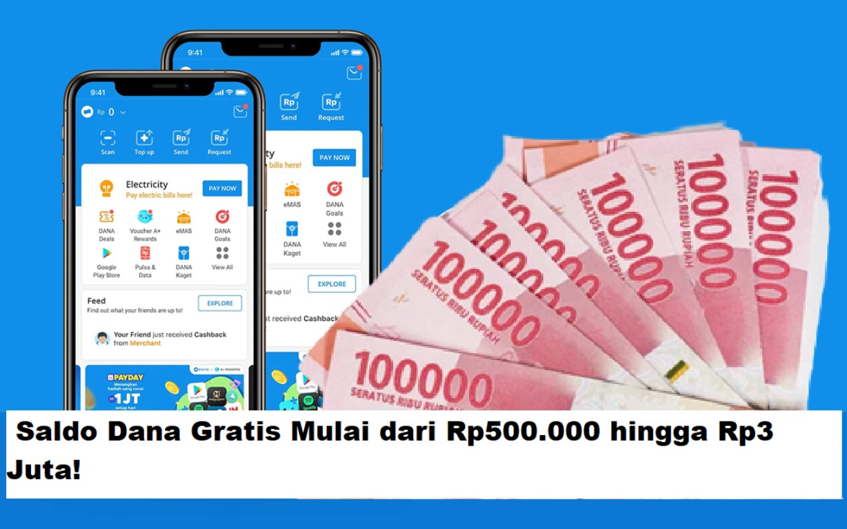 Klaim Saldo DANA Gratis Ratusan Ribu Rupiah untuk Pengguna Beruntung, 3 Link DANA Kaget Terbaru Hari Ini