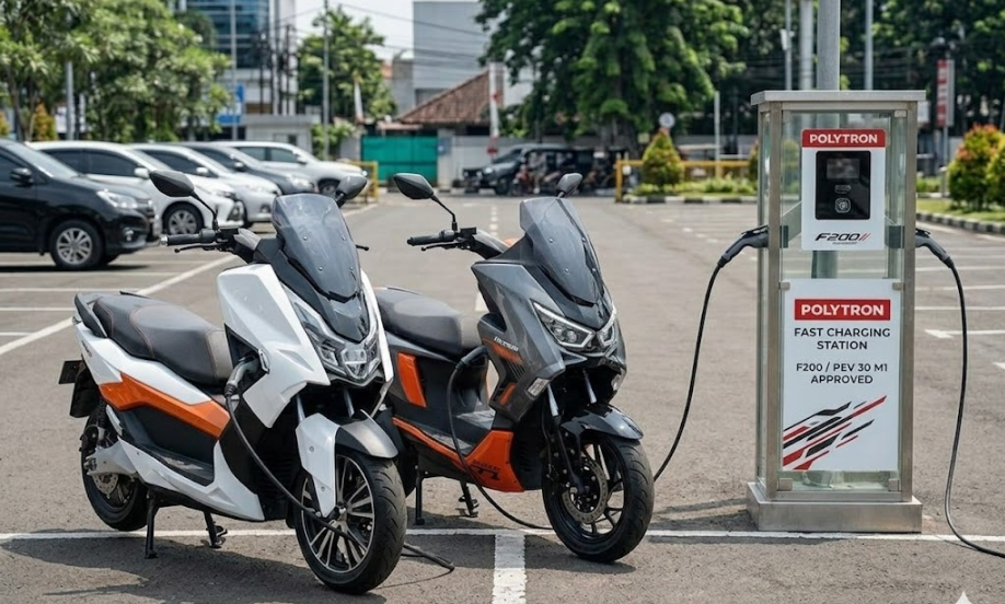 Polytron Fox 350 Jadi Rekomendasi Motor Listrik untuk Mudik, Bisa Isi Daya Fast Charging Gratis di Titik Ini!