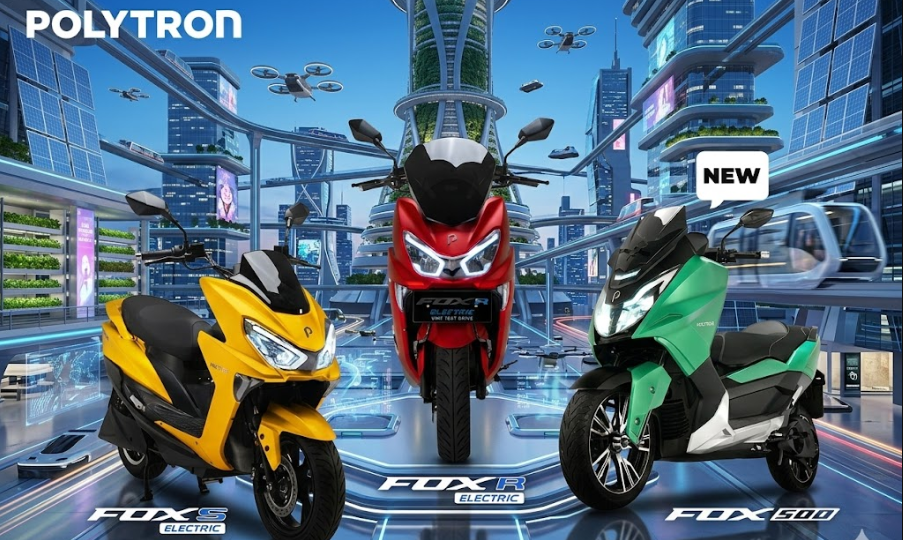 Ditenagai Baterai LiFePo4 Minimum 3000 Watt, Jarak Tempuh Motor Listrik Polytron Fox Series Capai 130 Km