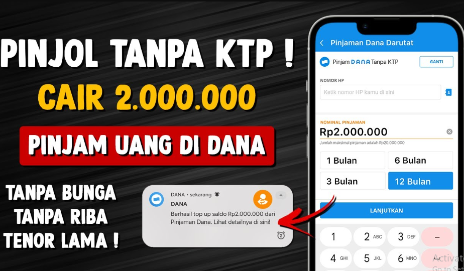Cara Pinjam Uang di DANA Rp 2.000.000 Tanpa Menggunakan Fitur DANA Cicil, Pinjaman Saldo DANA Mudah Cair