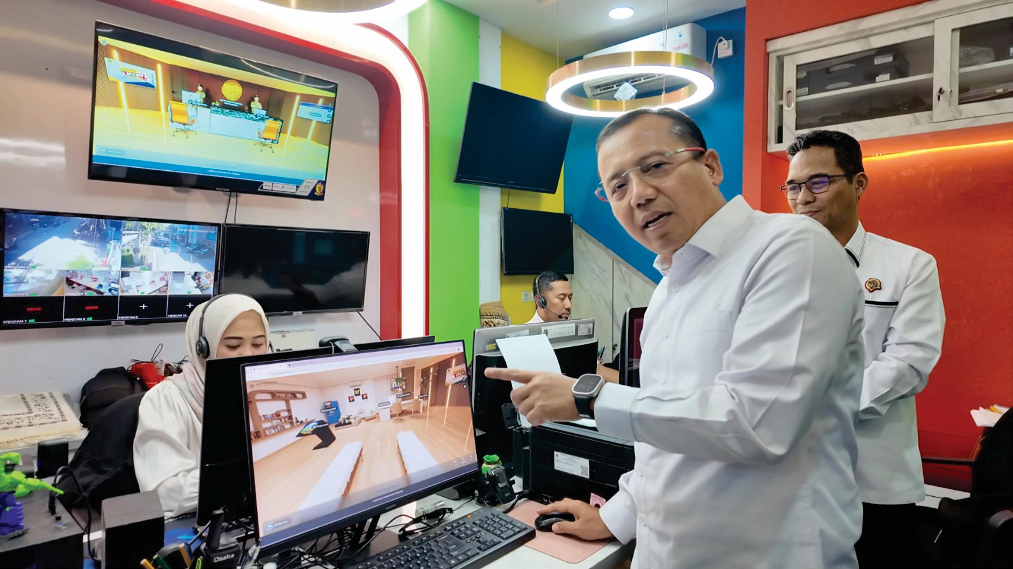 Staf Ahli ATR/BPN Tinjau Kantor Pertanahan Virtual Tangerang: Digital Twin Layanan Pertanahan