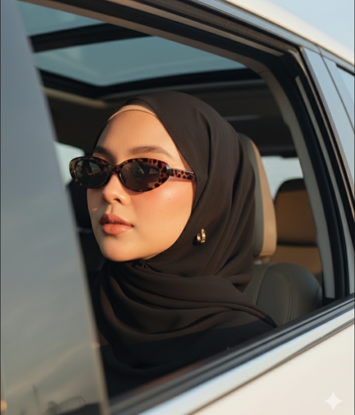 Auto Classy! 5 Prompt Gemini AI Wanita Hijab Keren di Mobil Mewah, Hasilnya Elegan & Ala Sosialita Banget!