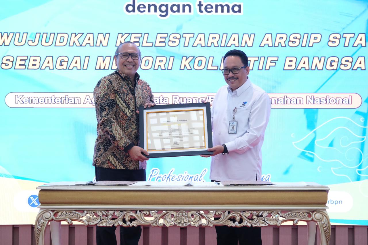 Kementerian ATR/BPN Raih Penghargaan dari ANRI