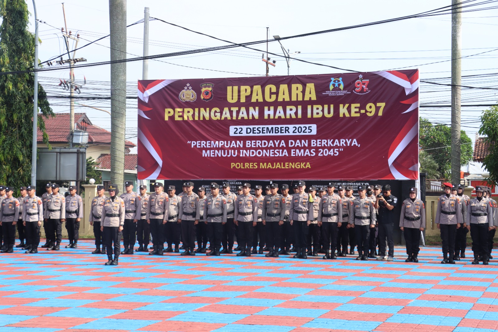 Pimpin Upacara Hari Ibu ke-97, Kapolres Majalengka Ajak Hormati Perempuan Penopang Bangsa