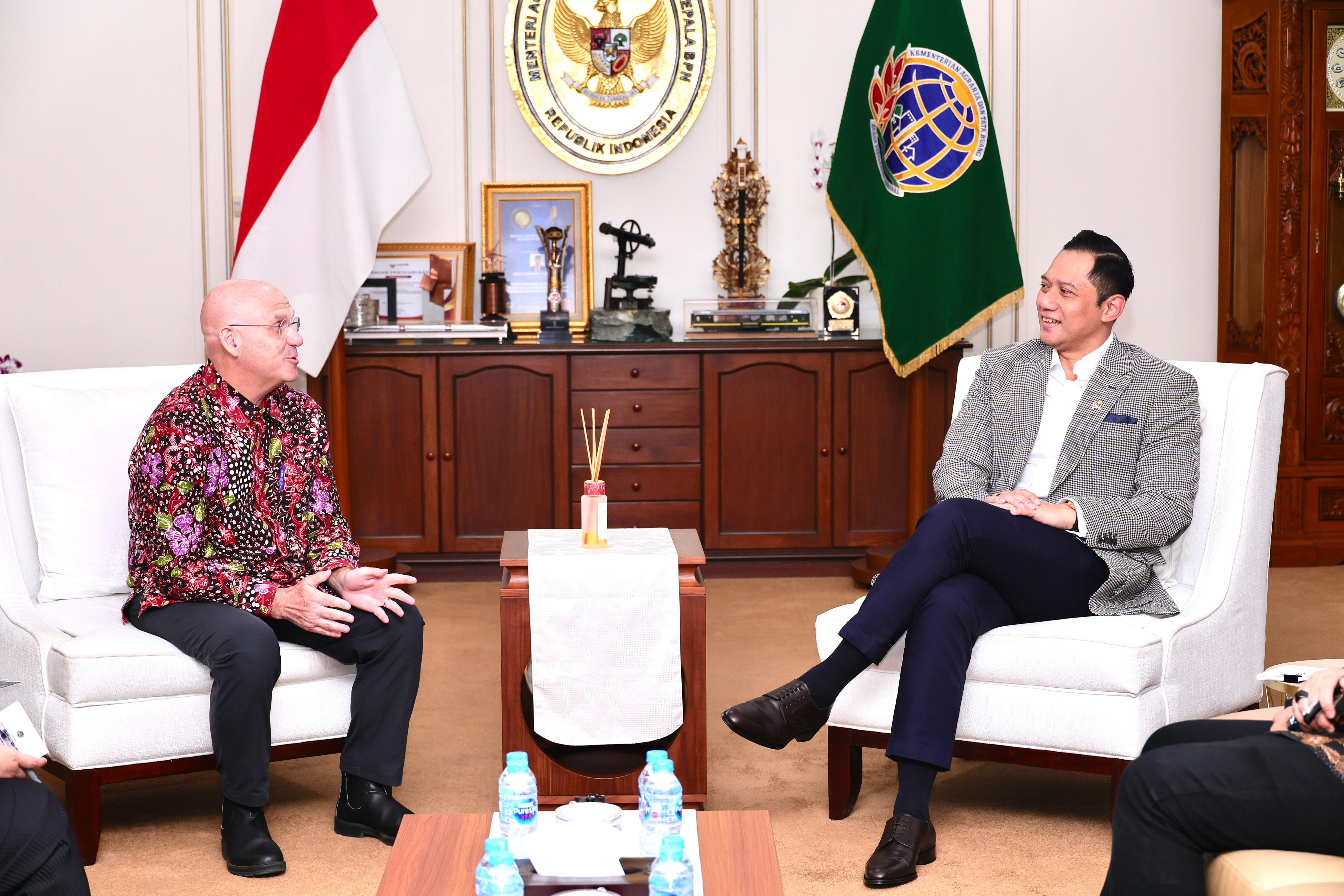 Bertemu USAID, Menteri AHY Bicara Target Pendaftaran Tanah dan Keberlanjutan Pembangunan Indonesia