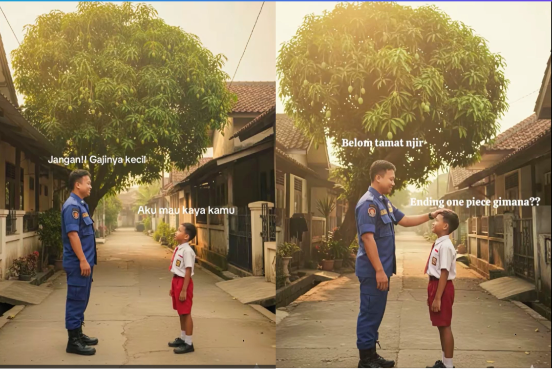 Lagi Viral Foto Orang dengan Dirinya Waktu Usia 5 Tahun, Ini Prompt Gemini Ai Foto Berdua dengan Masa Kecil