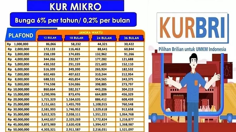 Bunga KUR BRI 2025 Terbaru September 2025, Berikut Rincian Skema untuk UMKM