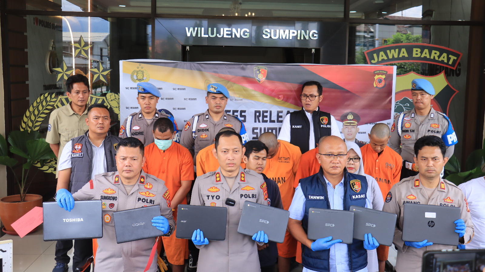 Polisi Sumedang Bongkar Komplotan Pembobol Sekolah, Lima Pelaku dan Satu Penadah Ditangkap