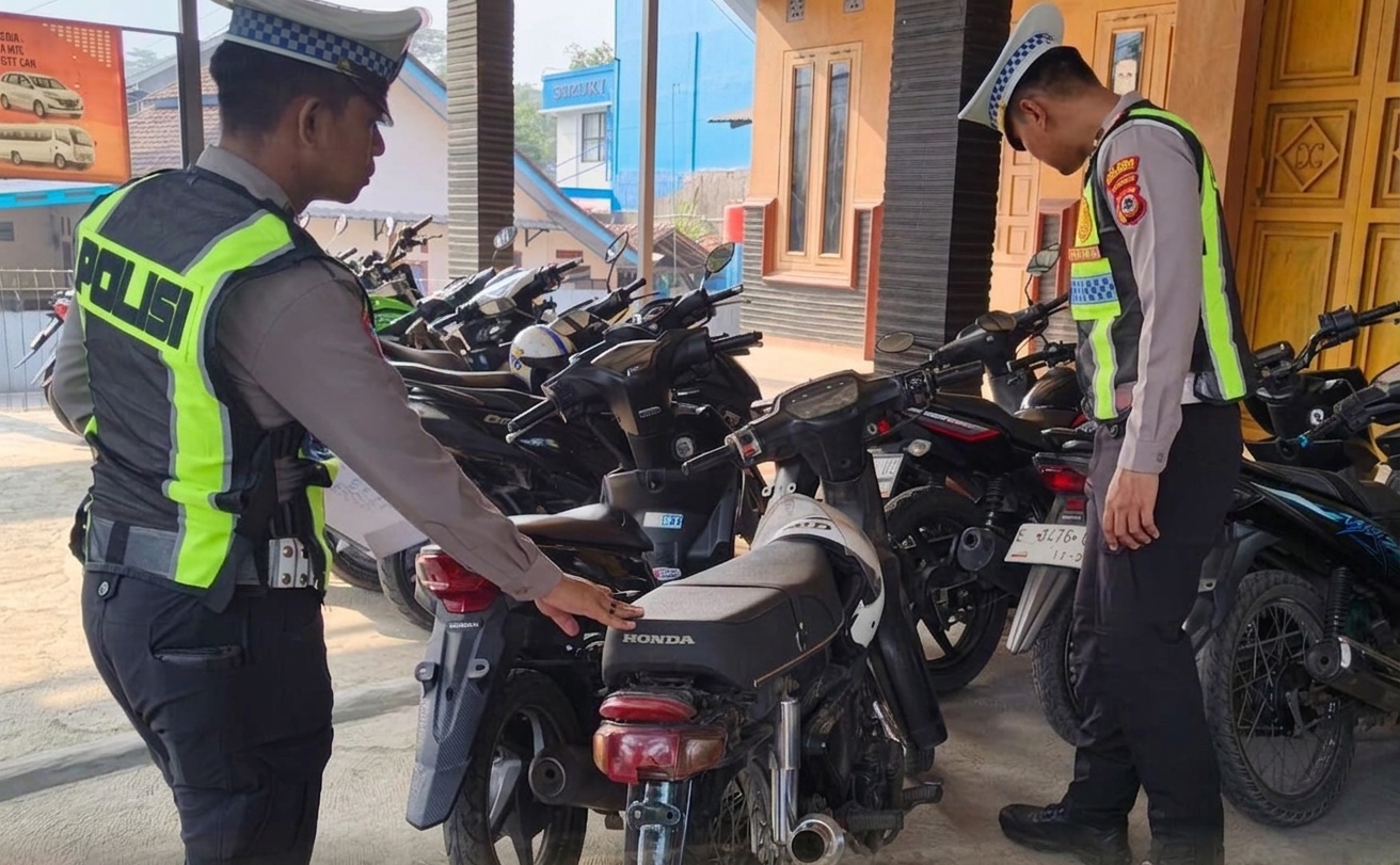 Polisi Sasar Parkiran Sekolah, Puluhan Motor Pelajar Terjaring Knalpot Brong
