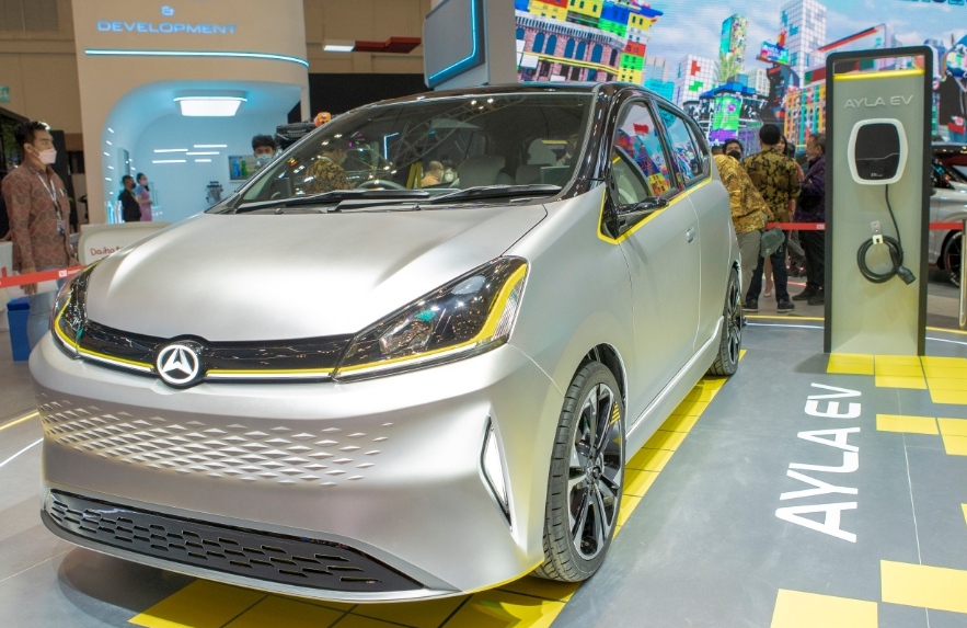 Mobil Listrik Daihatsu Ayla EV Ditampilkan di GIIAS