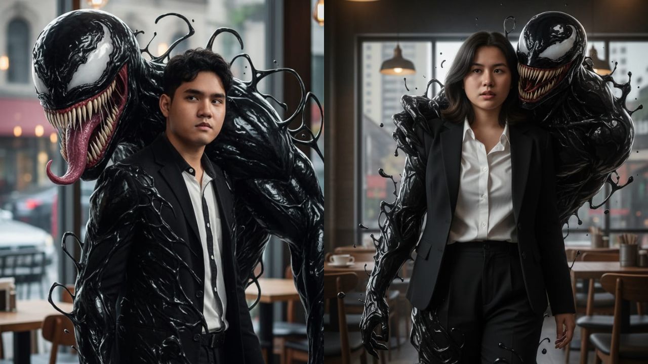 3 Detik Langsung Jadi, Prompt Gemini AI Edit Foto Sendiri Ini Bisa Edit Foto Kamu Bareng Venom! Gini Caranya