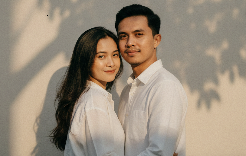 Edit Foto AI Bersama Pasangan dengan Pose Romantis Bergaya Sinematik Jadi Kaya Gini? Ini Tips dan Promptnya