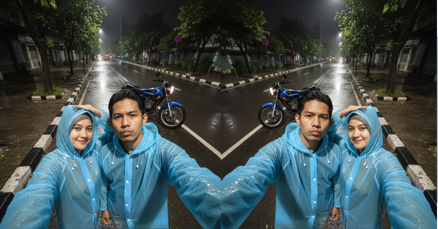 Prompt Gemini Ai Terbaru, Edit Foto Selfie Berdua Bareng Pasangan di Jalan, Hasilnya Gak Kelihatan Editan AI