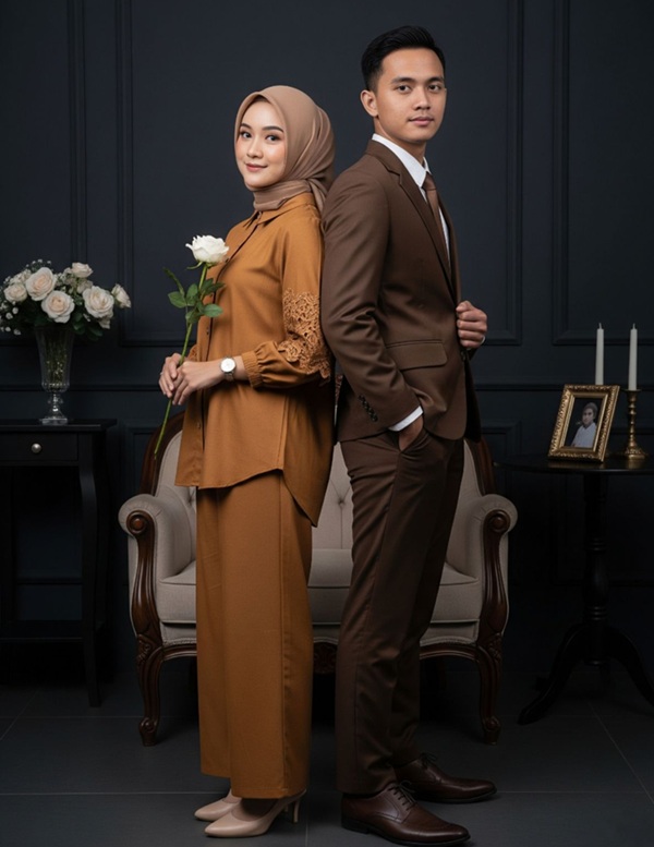 Kumpulan Prompt Gemini AI edit Foto Pasangan di Studio yang Elegan Tanpa Seperti Editan, Begini Cara buatnya