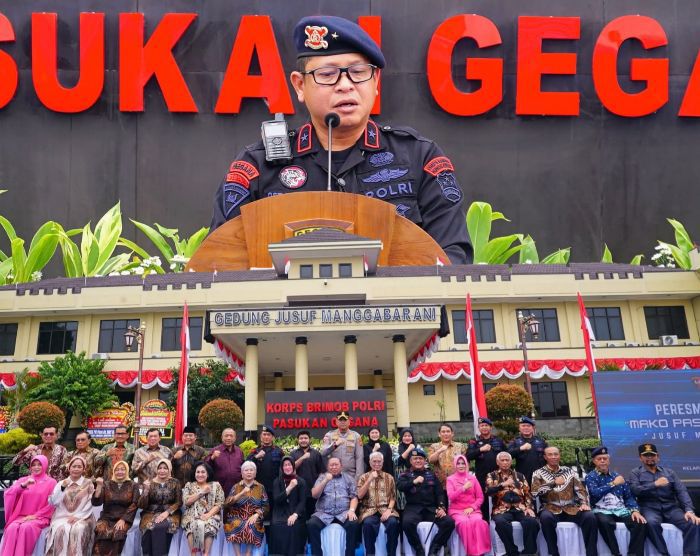 Gedung Mako Pasukan Gegana Korbrimob Polri Resmi Bernama Jusuf Manggabarani