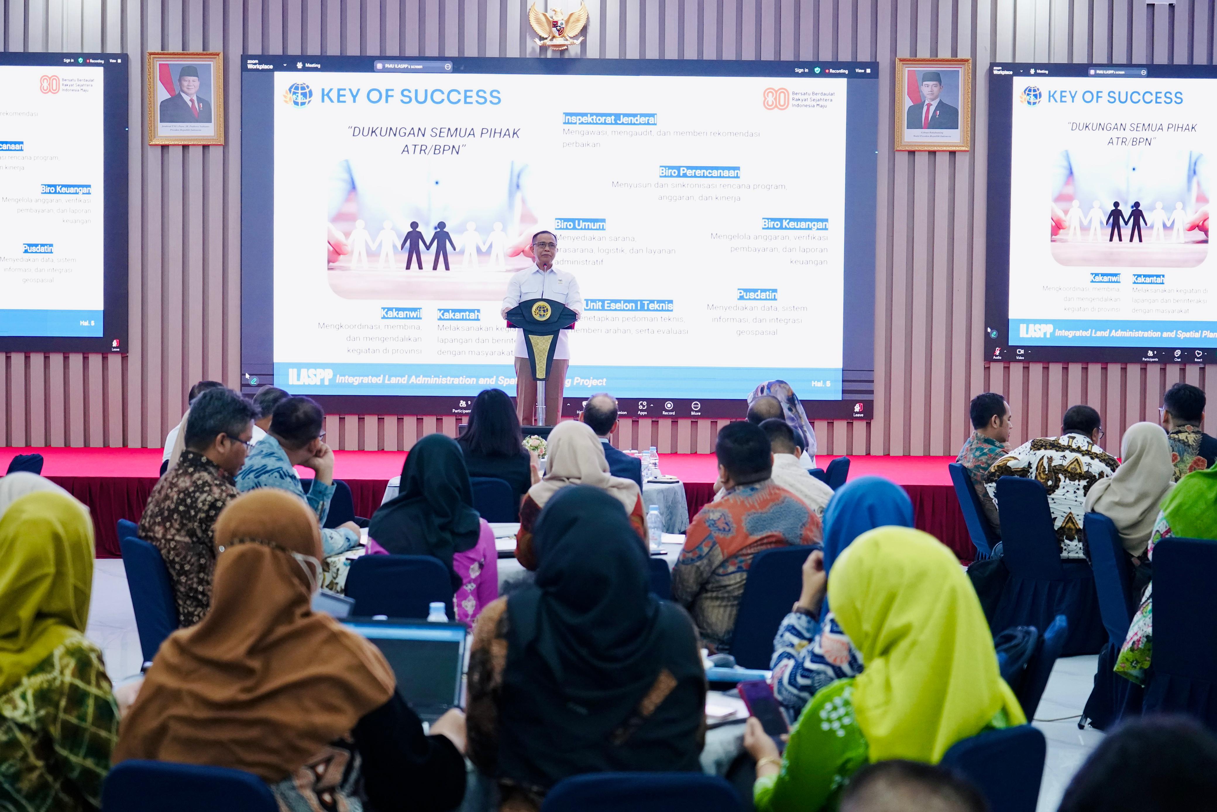 Sekjen ATR/BPN Tegaskan Tiga Pedoman Tata Kelola Anggaran Transparan dan Akuntabel di ILASPP