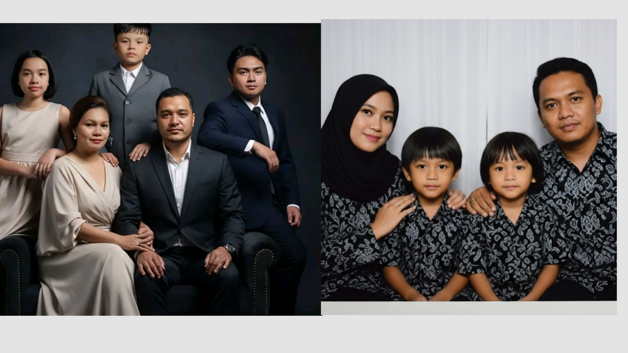 Kumpulan Prompt Gemini AI Foto Bersama Keluarga 3 - 5 Orang Layaknya di Studio Foto Profesional