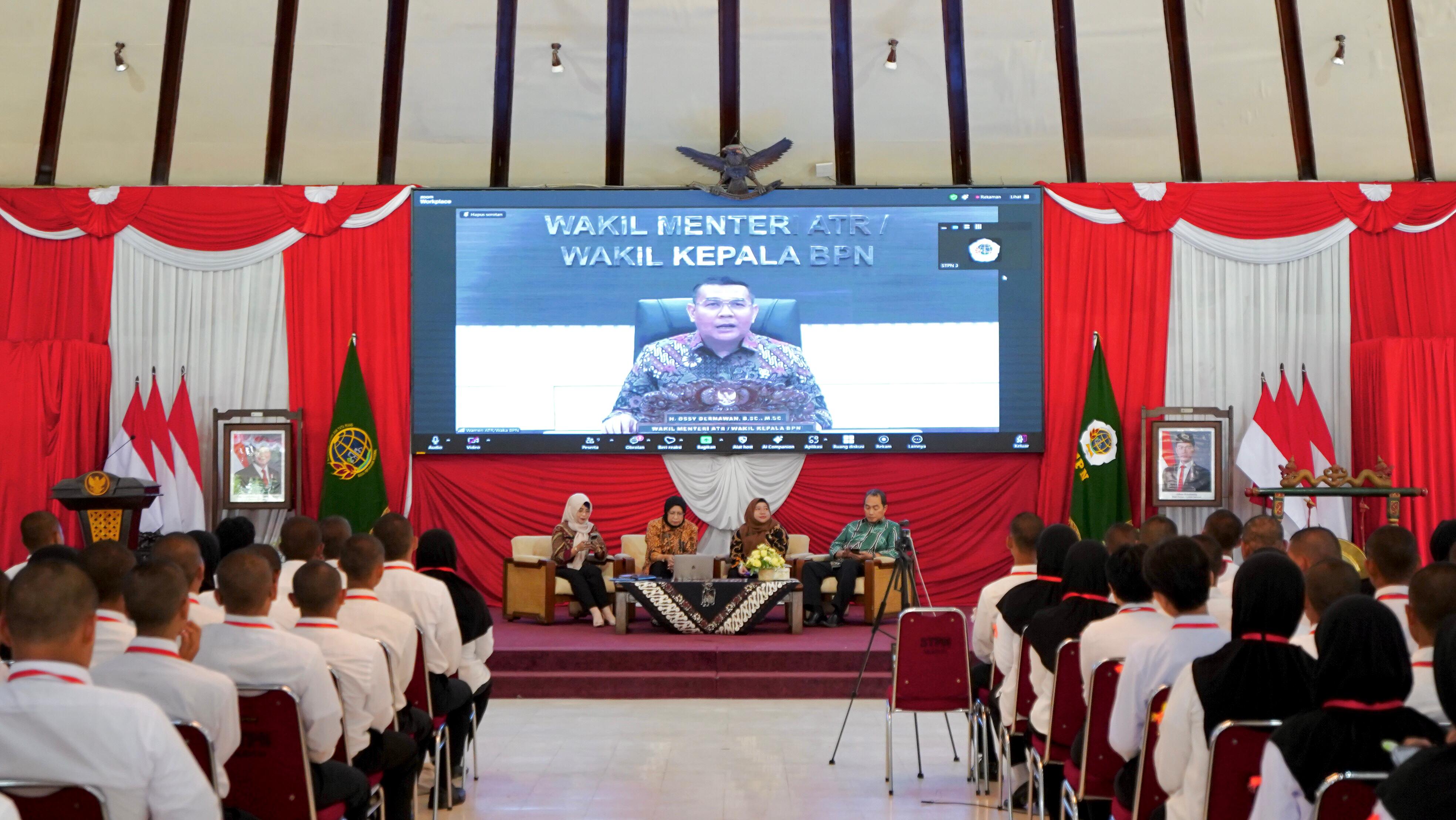 Wamen ATR Ossy Dermawan Titip Tiga Nilai untuk Taruna STPN: Integritas, Profesionalisme, Empati