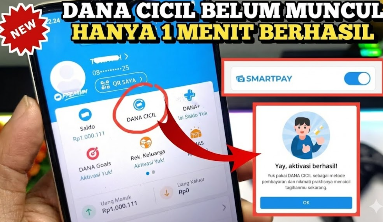 Menu DANA Cicil atau DANA Paylater Tidak Muncul? Ini Cara Mengaktifkannya dan Bisa Langsung Pinjam DANA 2 Juta