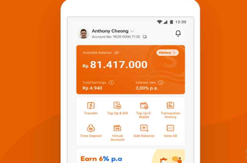 Dapat Limit Hingga Rp30 Juta dengan Bunga Rendah, Cara Pinjam Uang di Bank Digital Seabank, Biaya dan Bunganya