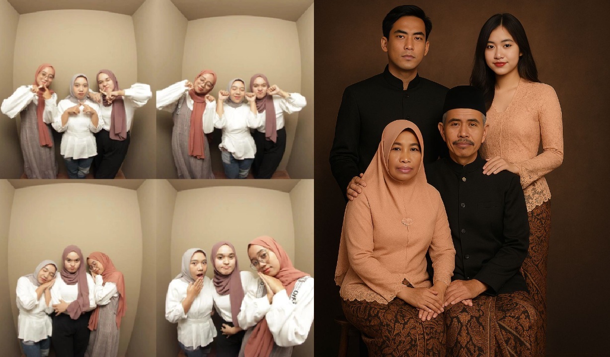 Yuk Cobain, Prompt Gemini AI Bareng Sahabat atau Keluarga dengan Berbagai Konsep Foto Studio yang Sinematik