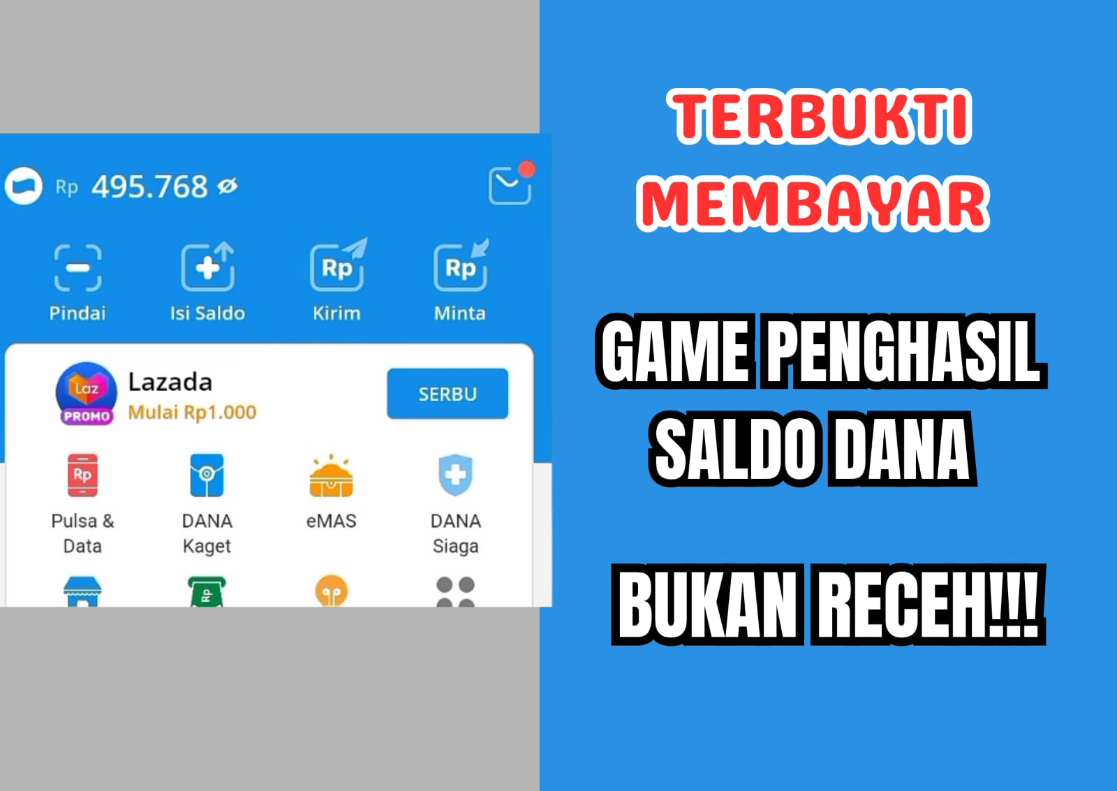 Main Game Santai Bisa Dapat Saldo DANA Gratis Rp241 Ribu, Hanya HP & Rebahan!