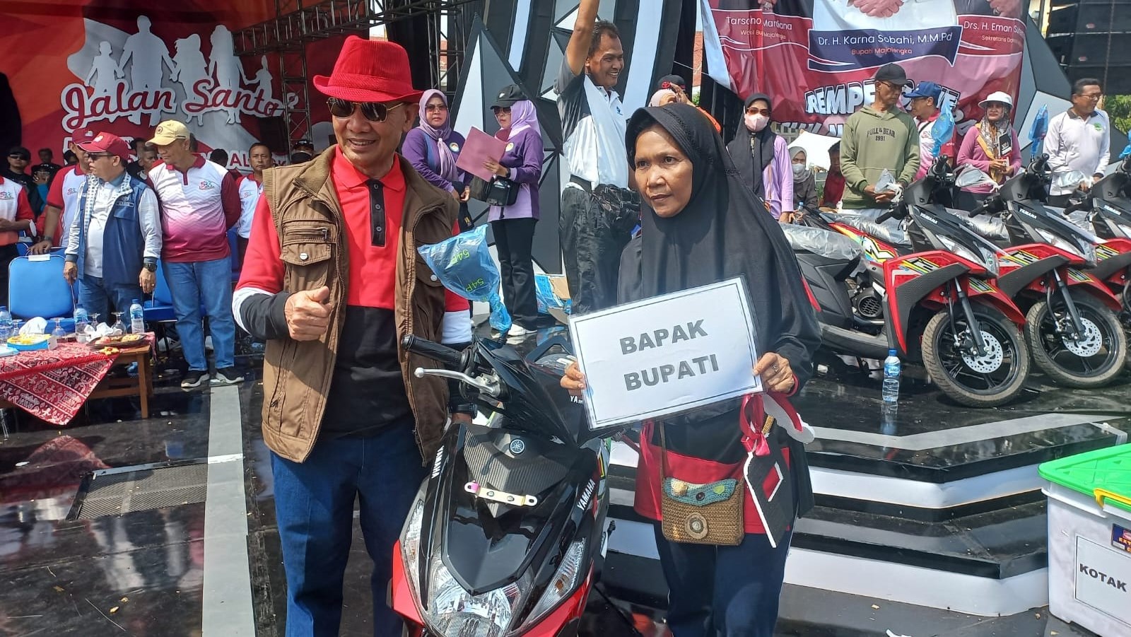 Mantap, Pedagang Serabi Dapat Hadiah Motor di Hari Jadi ke-533 Majalengka