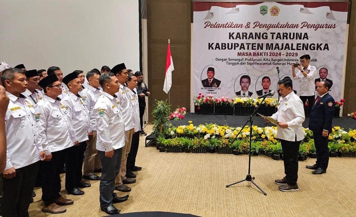 70 Pengurus Karang Taruna Kabupaten Majalengka Dilantik