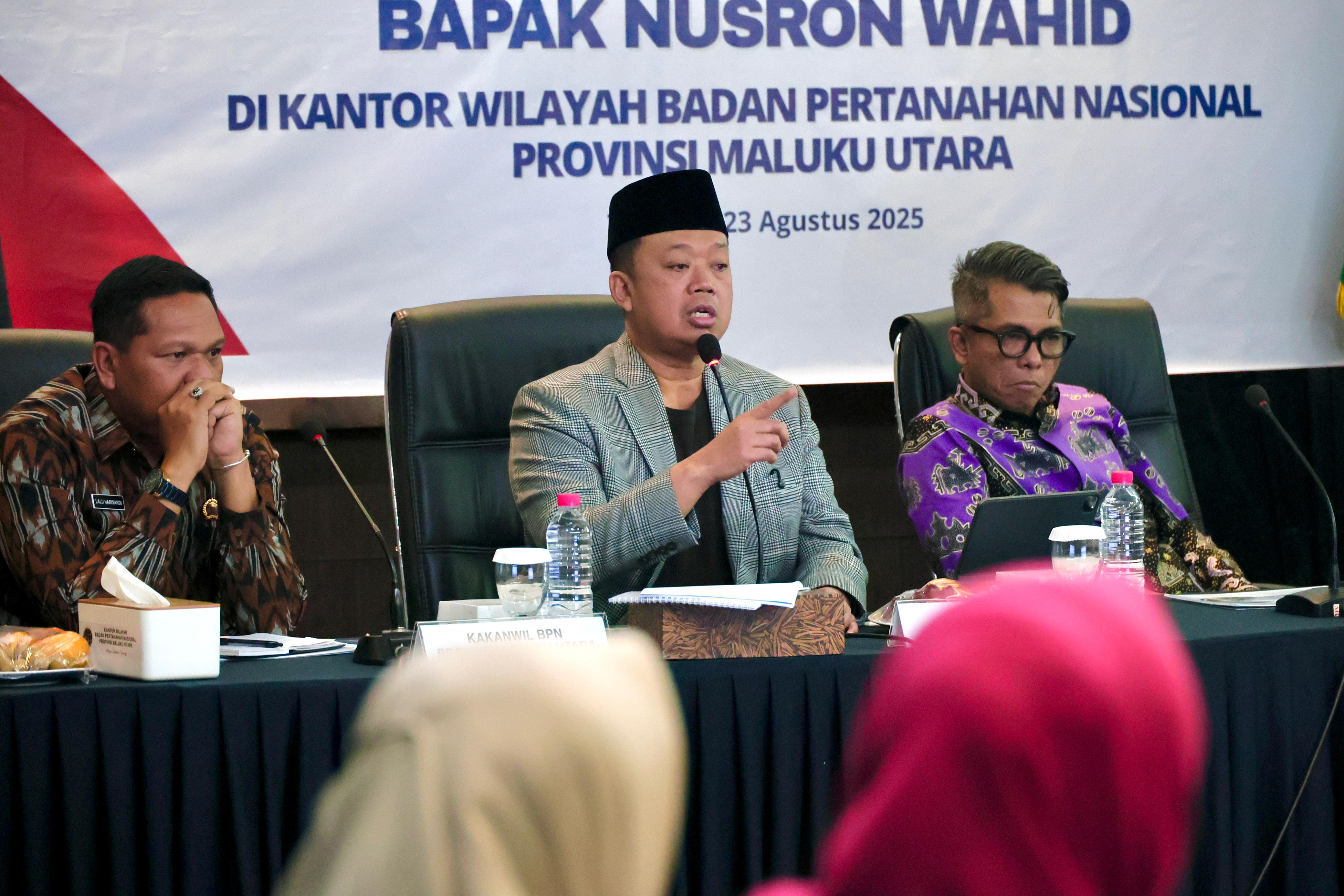 Menteri ATR/BPN Nusron Wahid Tekankan Career Path dan Kepastian bagi Jajaran BPN Maluku Utara