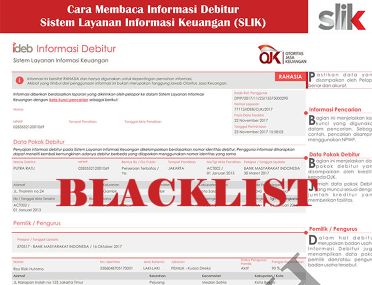 Masuk Blacklist BI Checking? Begini Cara Menghapus Nama dari SLIK OJK dan Pulihkan Riwayat Kredit dengan Aman