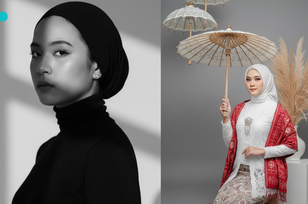 Deretan Prompt Gemini AI Terbaru Wanita Berhijab, Mulai dari Konsep Foto Studio Elegan hingga Casual