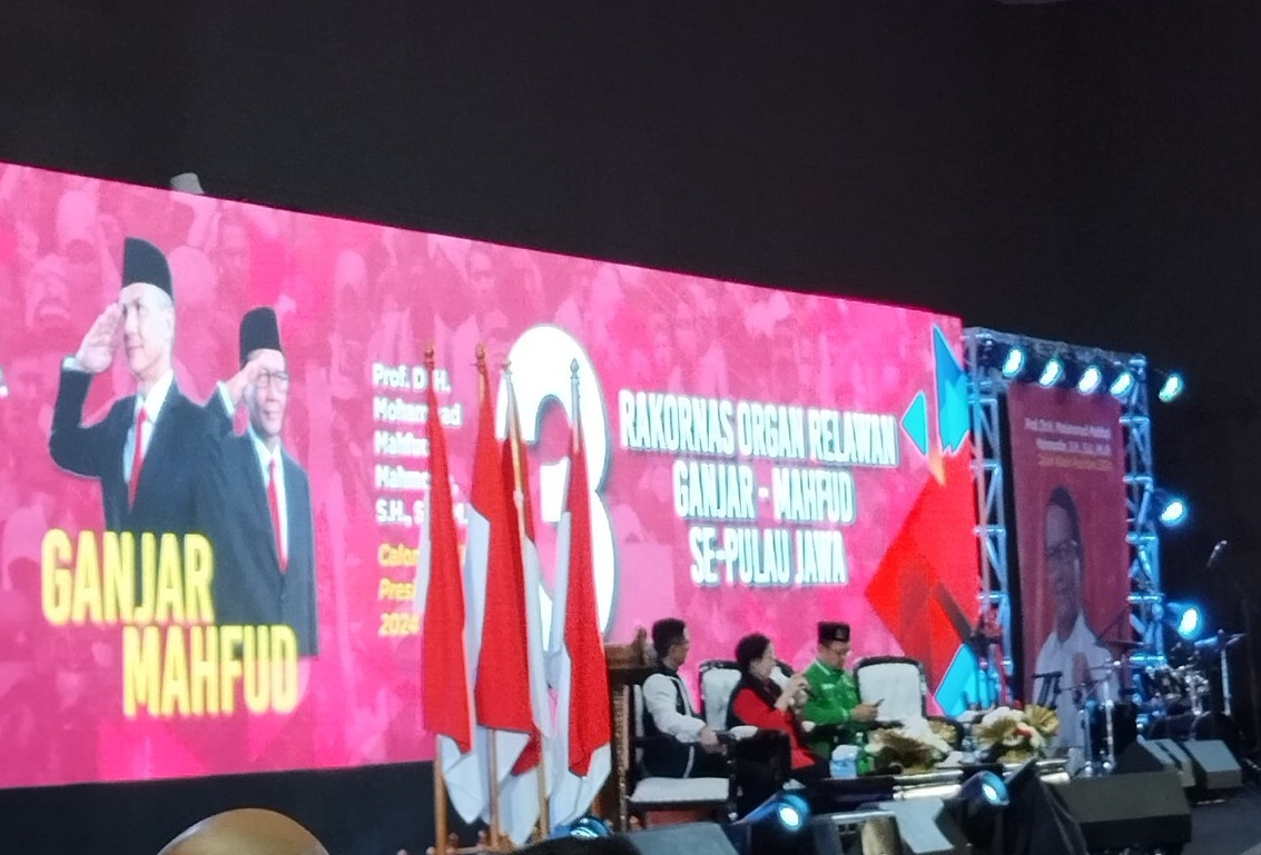 Megawati Hadiri Rakornas Relawan Ganjar-Mahfud
