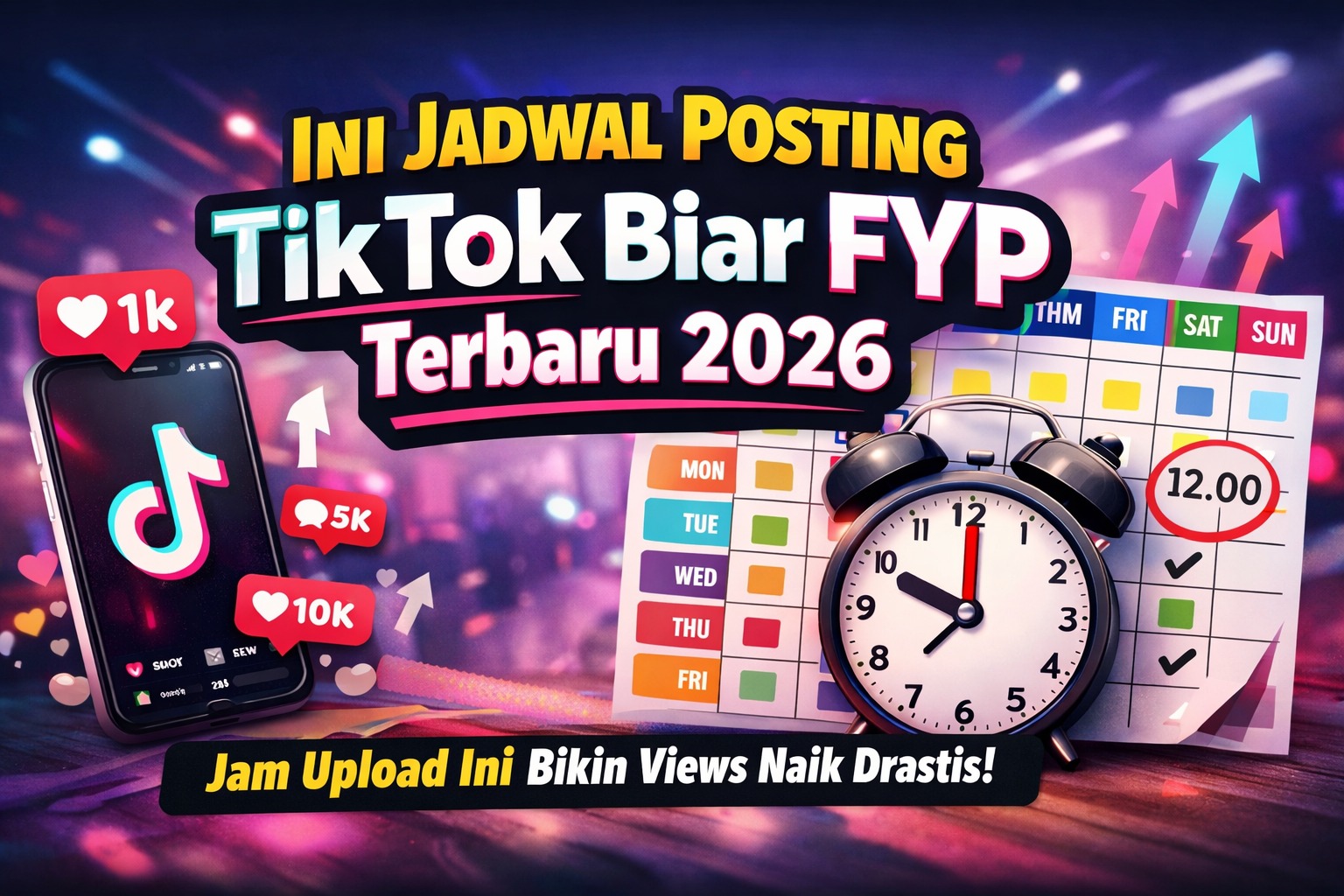 Ini Jadwal Posting TikTok Biar FYP Terbaru 2026, Jam Upload Ini Bikin Views Naik Drastis!
