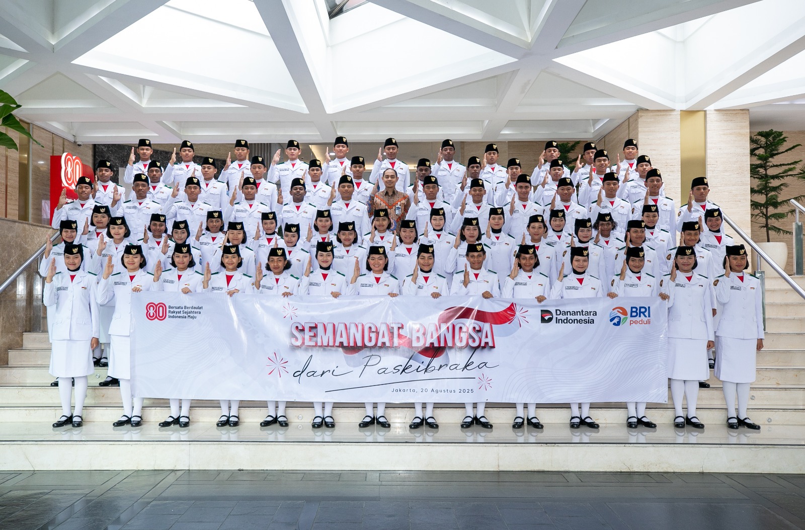 15 Tahun Berturut Turut BRI Berikan Apresiasi Anggota Paskibraka dan Tenaga Pendukung Paskibraka Nasional