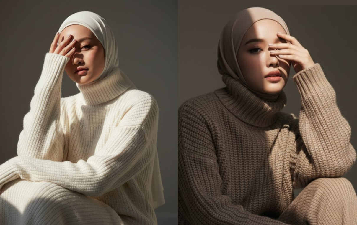 Prompt Gemini Ai Foto Wanita Berhijab Hasil Sinematik Gaya Modern, Panduan Lengkap Agar Wajah Tidak Berubah