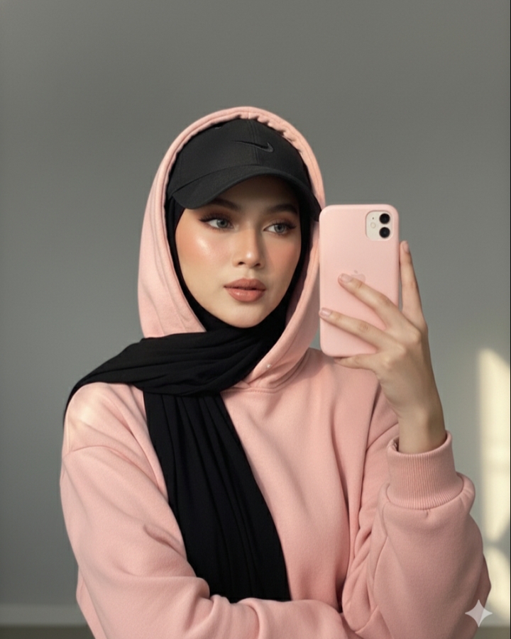 Kumpulan Prompt Gemini AI Wanita Berhijab Mirror Selfie, Hasilnya Estetik dan Natural Banget, Wajib Coba!